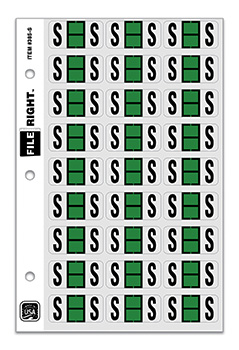 File right™  brand - alphabet labels